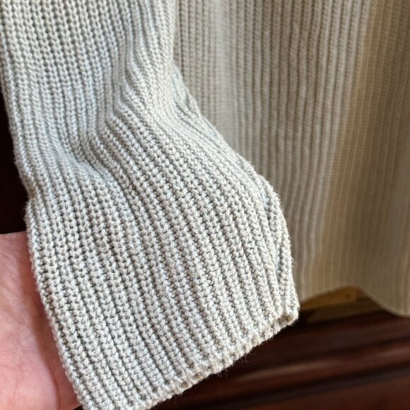 Eileen Fisher Cotton Tencel Blend Knit Drop Shoulder Sweater Size M Quiet Luxury - Picture 4 of 5